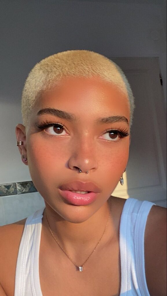 Bleached Buzz Cut