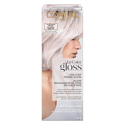 L'Oreal Paris Le Color Gloss One Step In-Shower Toning Hair Gloss for Bleached Hair
