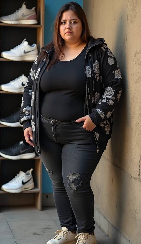 Plus Size Fall Outfit Guide Black Zip Cardigan with Jeans