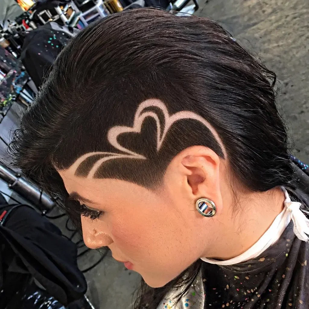 Shaved Heart or Star Design