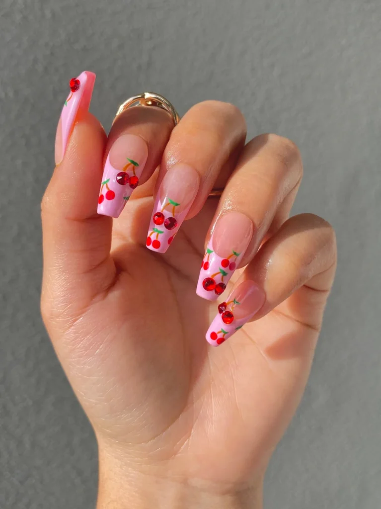 Cherry Bomb Summer nails