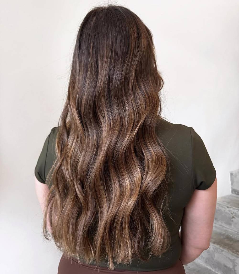 Caramel Highlight Look for Brown Hair