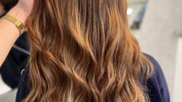 Caramel Highlight Look for Brown Hair