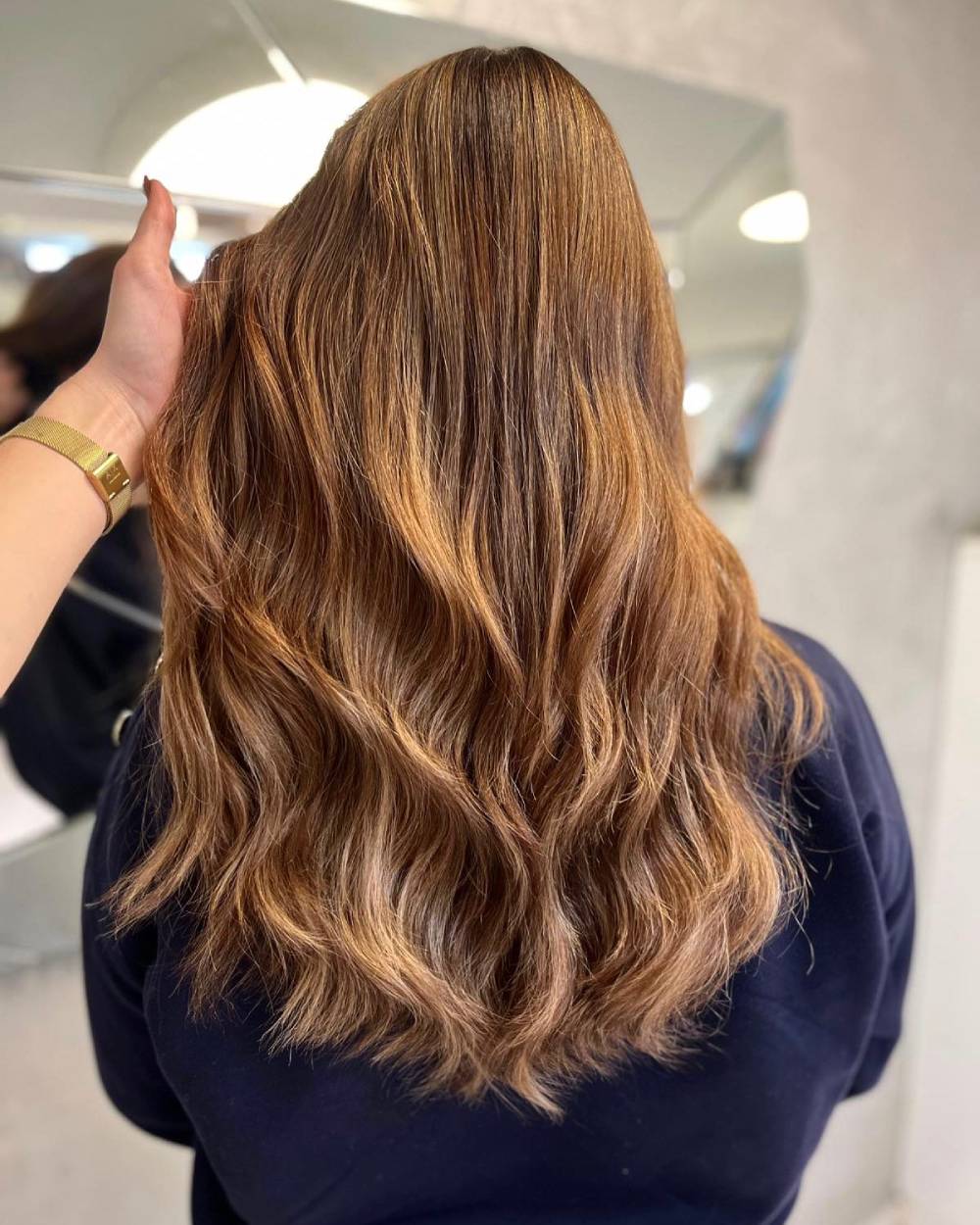 Caramel Highlight Look for Brown Hair