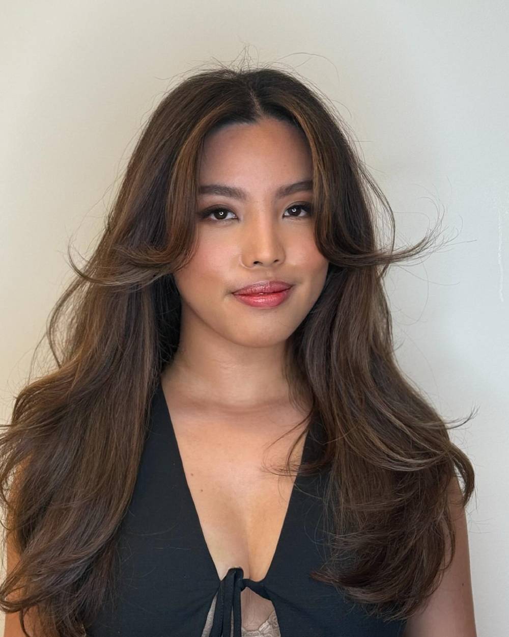 Caramel Highlight Look for Brown Hair