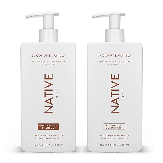 Native Coconut & Vanilla Shampoo and Conditioner Contain Naturally Derived Ingredients