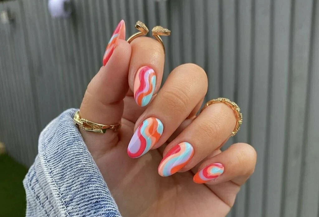 Popsicle Drips Summer nails