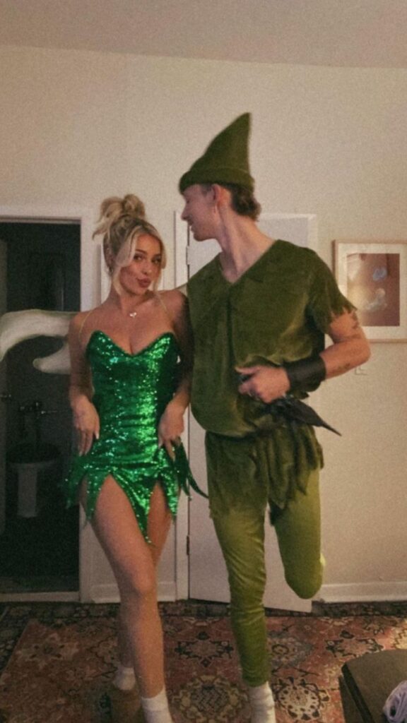“Peter Pan and Tinker Bell: The Magical Duo Costume for Dreamers and Adventurers