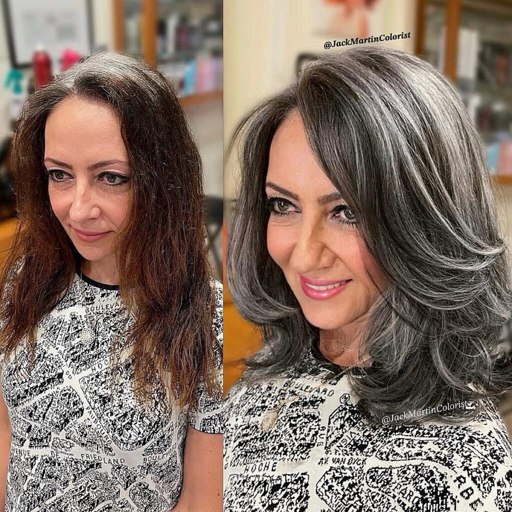 Brown Hair Going Grey