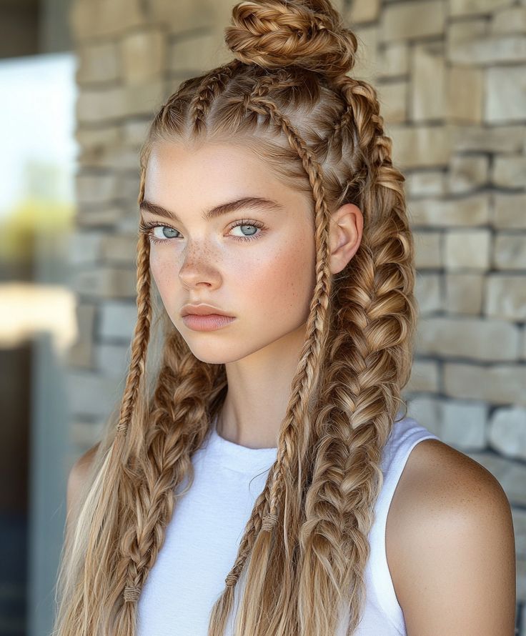 Viking Crown Braid  Cute Hairstyle Ideas Crown Braids