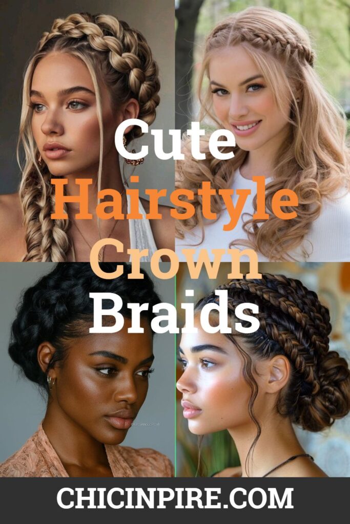 Cute Hairstyle Ideas Crown Braids