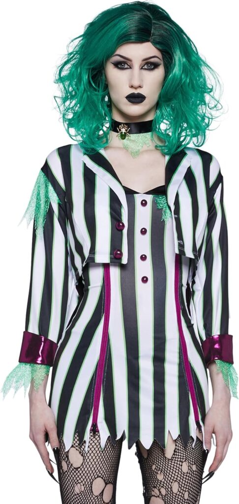 Betel Juice Black & White Striped Costume