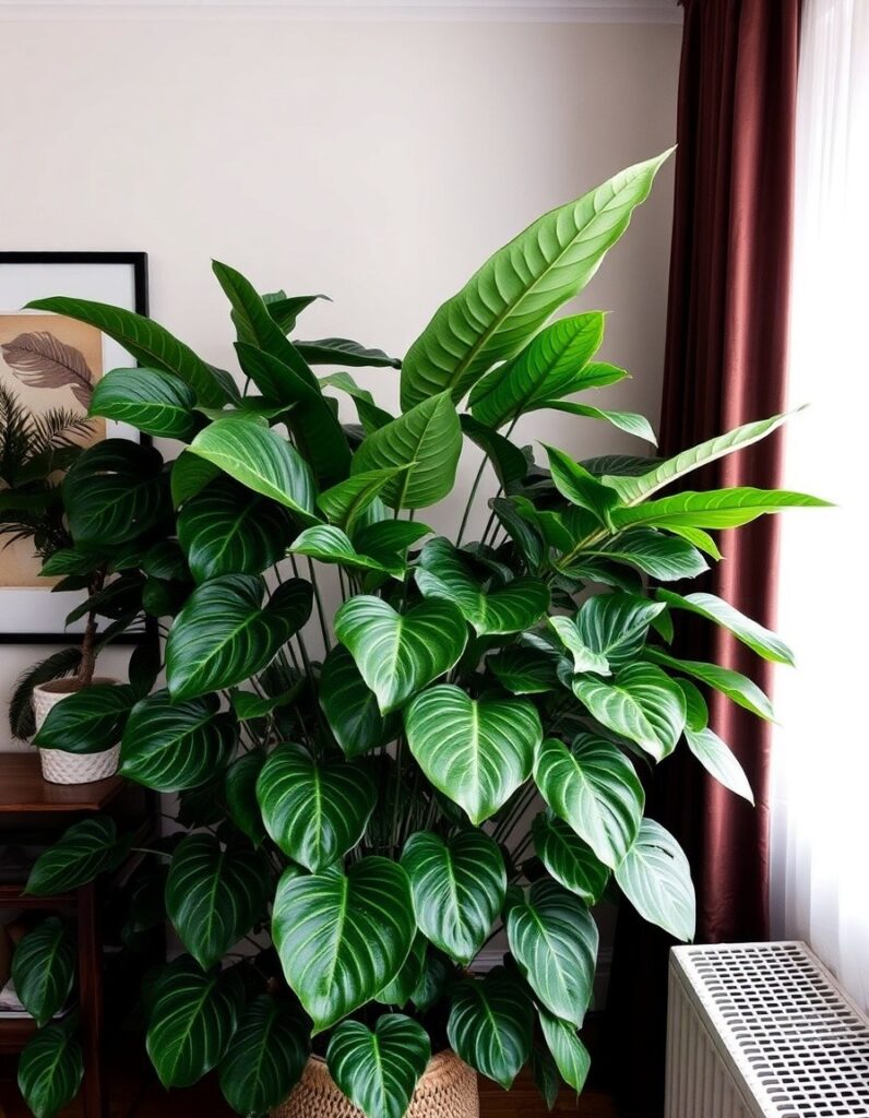 A large, leafy indoor plant (real or fake) 30 Room Decor Aesthetic Ideas
