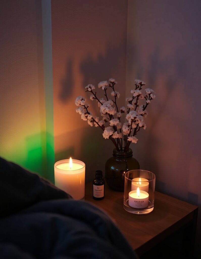 A scented candle or essential oil diffuser 30 Room Decor Aesthetic Ideas