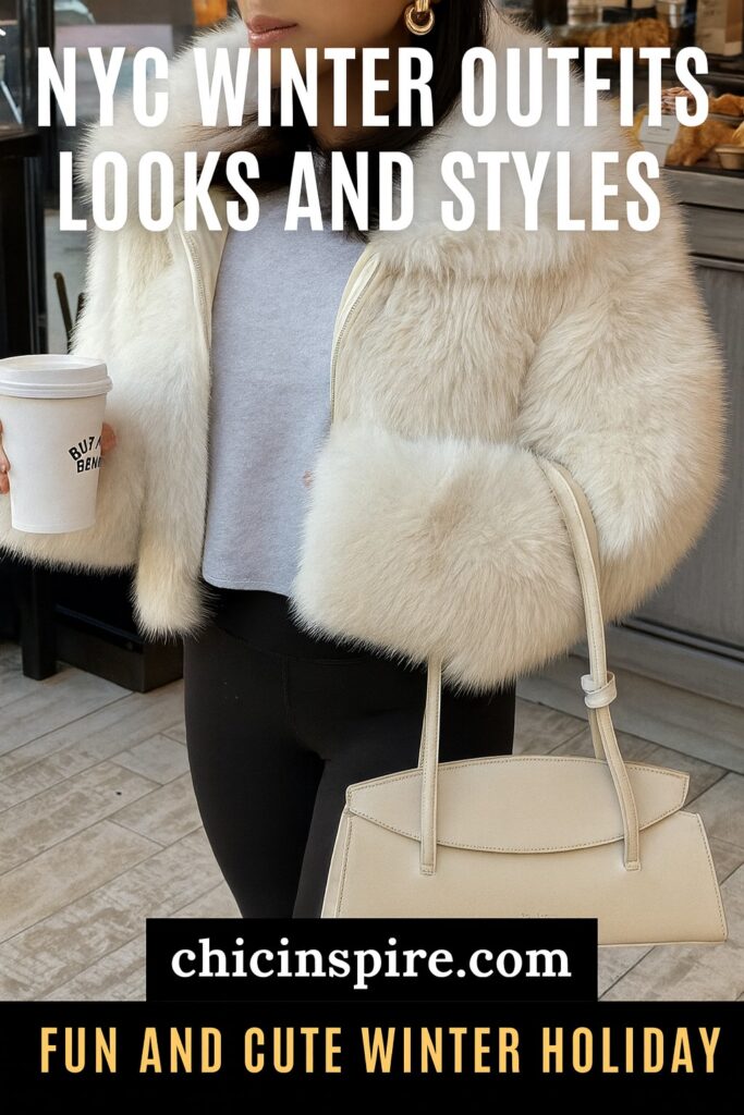 NYC Winter Outfits Looks and Styles 4 NYC Winter Outfits - Let's have a fun and exciting Winter this season. New York City in the winter is a magical yet merciless experience. NYC Winter Outfits Looks and Styles