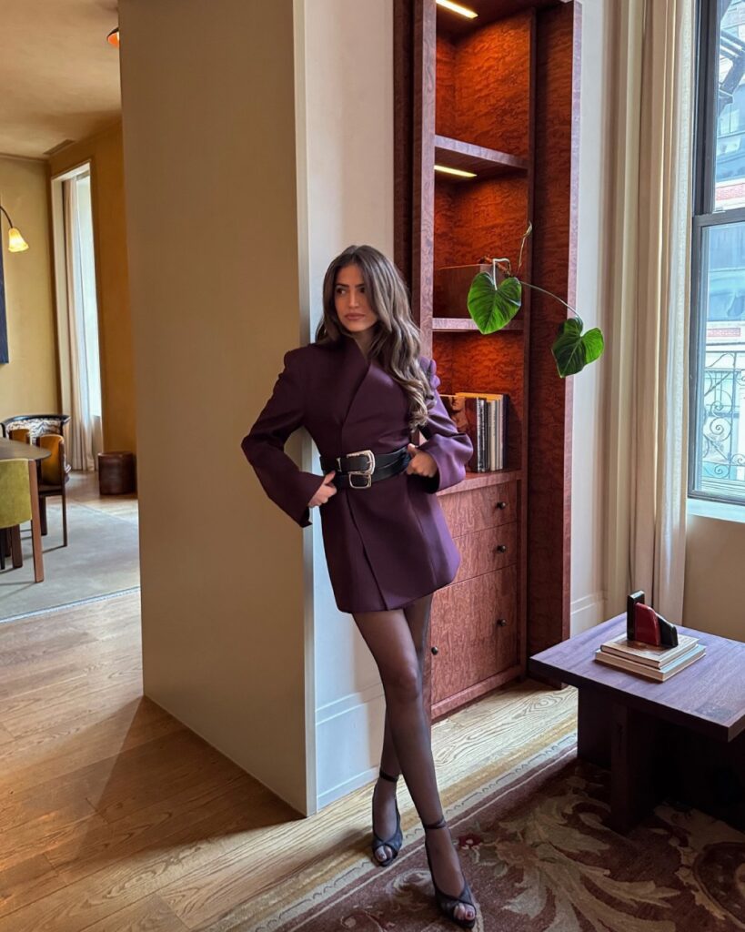 NYC Winter Outfits Looks and Styles 40 NYC Winter Outfits - Let's have a fun and exciting Winter this season. New York City in the winter is a magical yet merciless experience. Coat Dress with belt office Ready