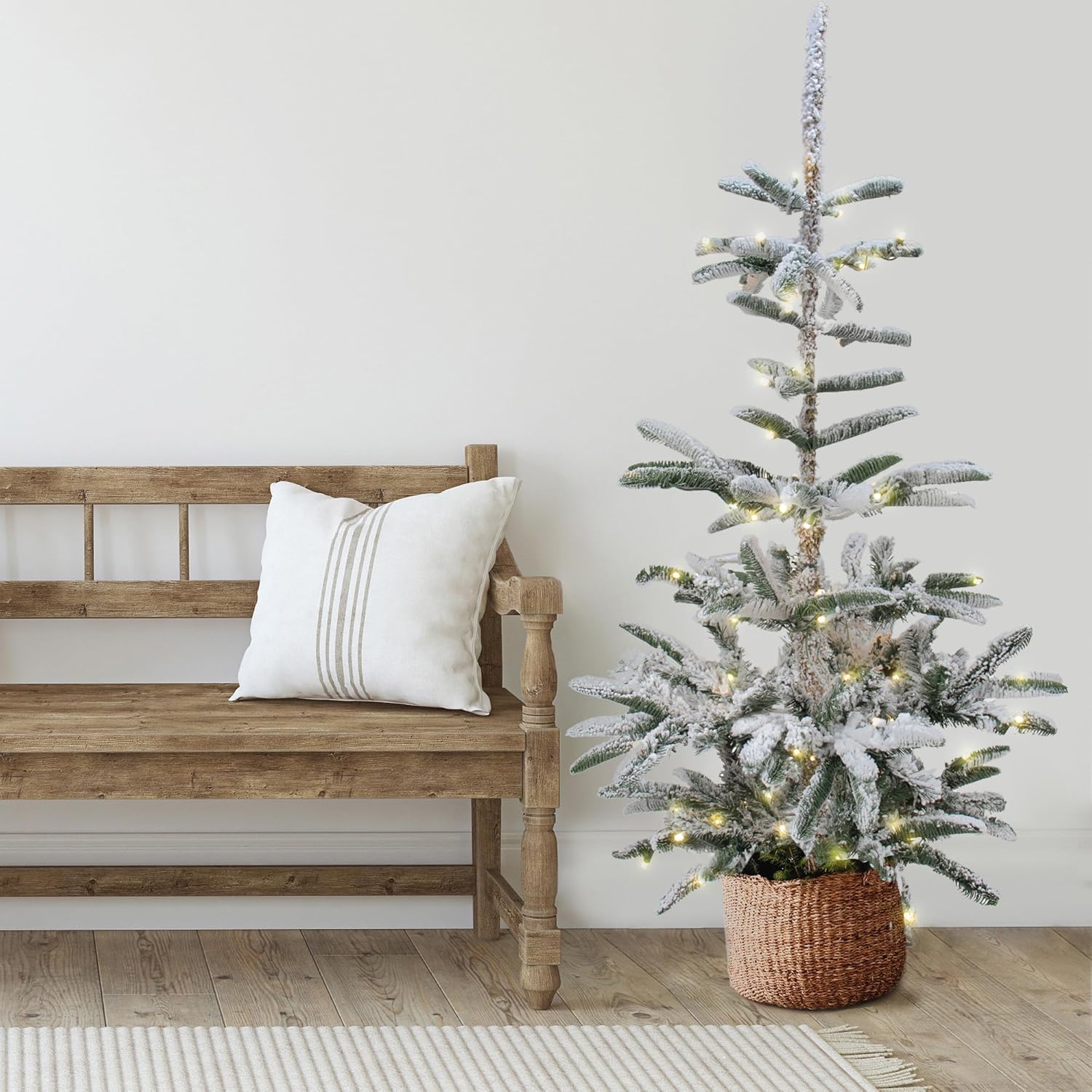 Christmas Mantel Your Holiday Guide to a Festive Focal Point 14 The Christmas mantel is more than just a shelf above the fireplace; it is the center of holiday decor. Pre-Lit Slim Flocked Nordmann Fir Artificial Christmas Tree