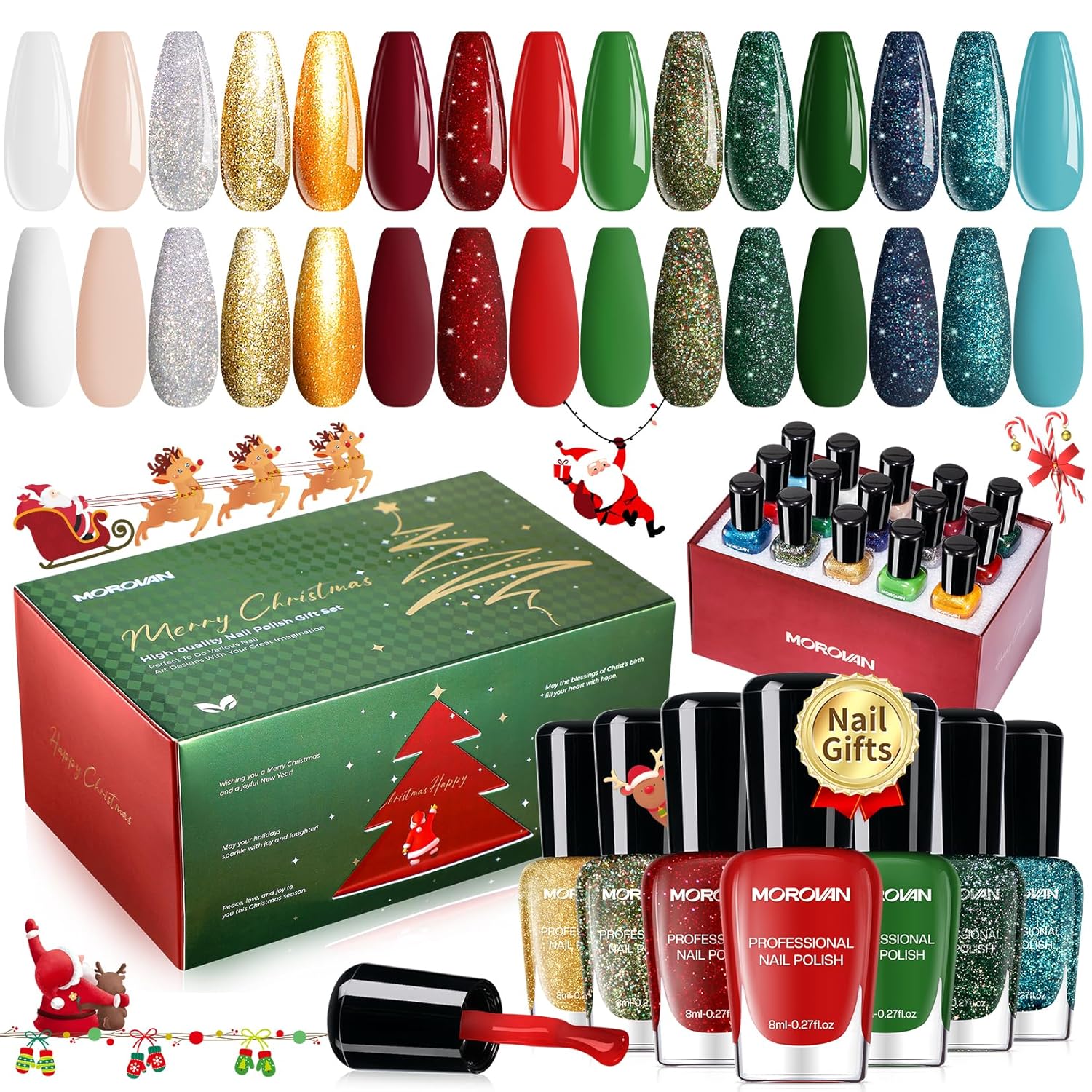 Christmas Nail Polish Set January Nail Ideas That'll Make Your Winter Sparkle