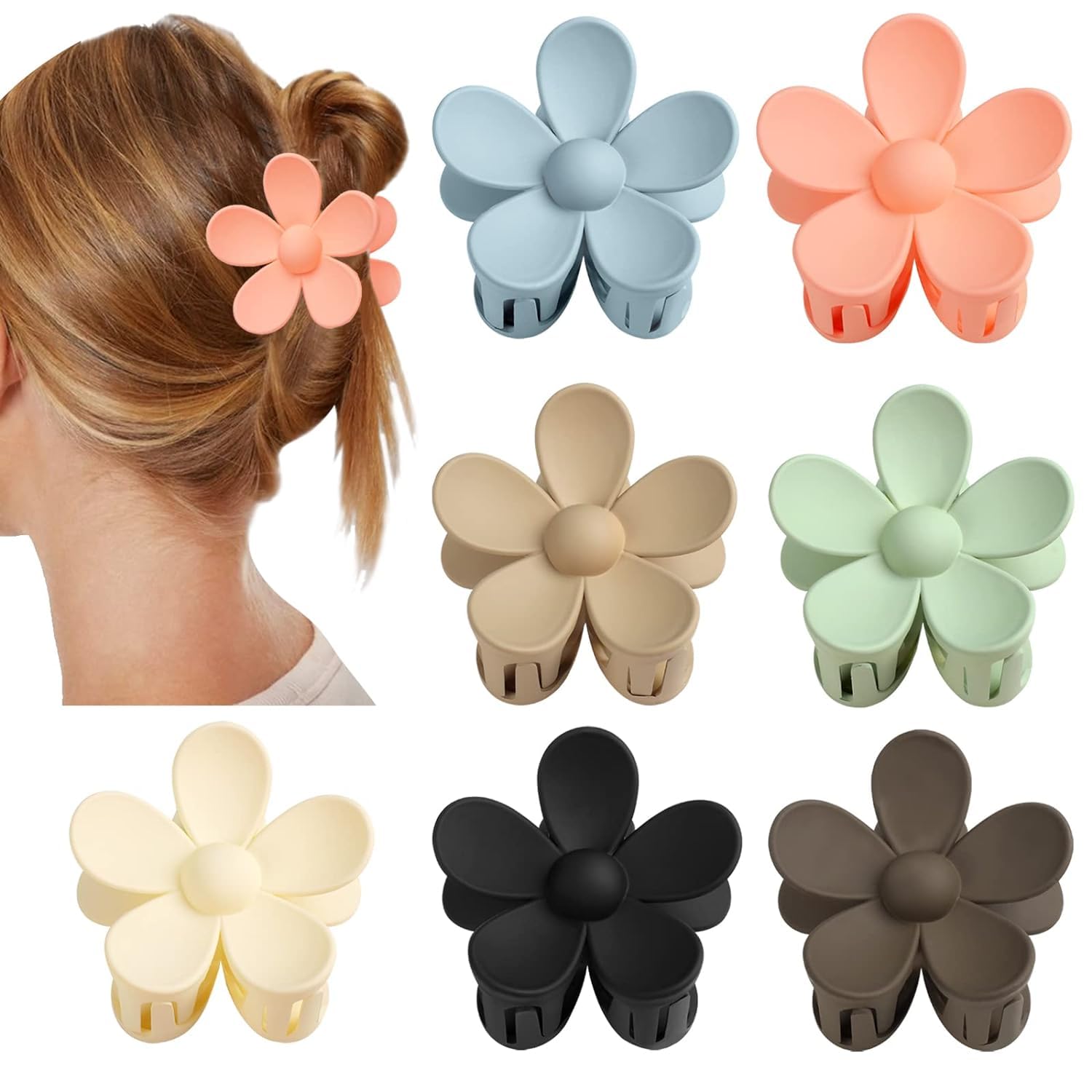 Flower Claw Clip 7 PCS Claw Clips