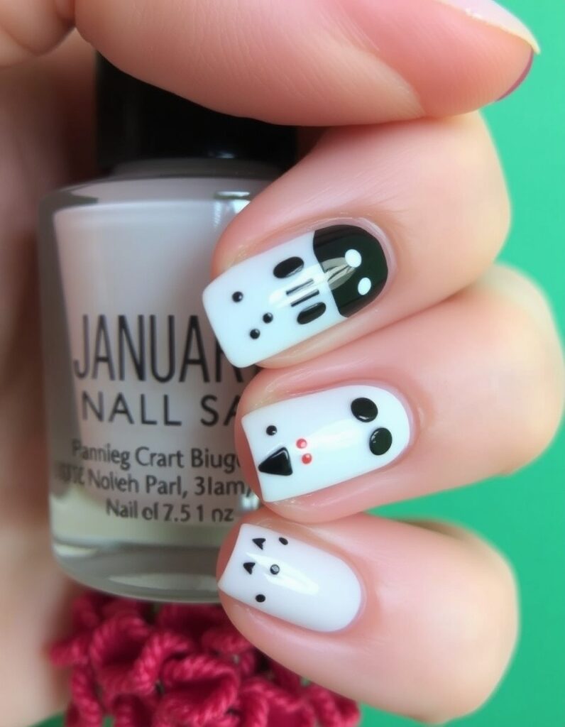January Nail Cozy Critters