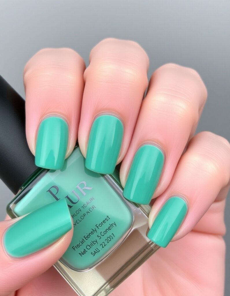 January Nail Emerald Forest