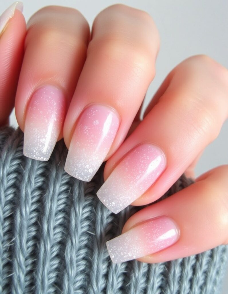 January Nail Frosted Glass Nails