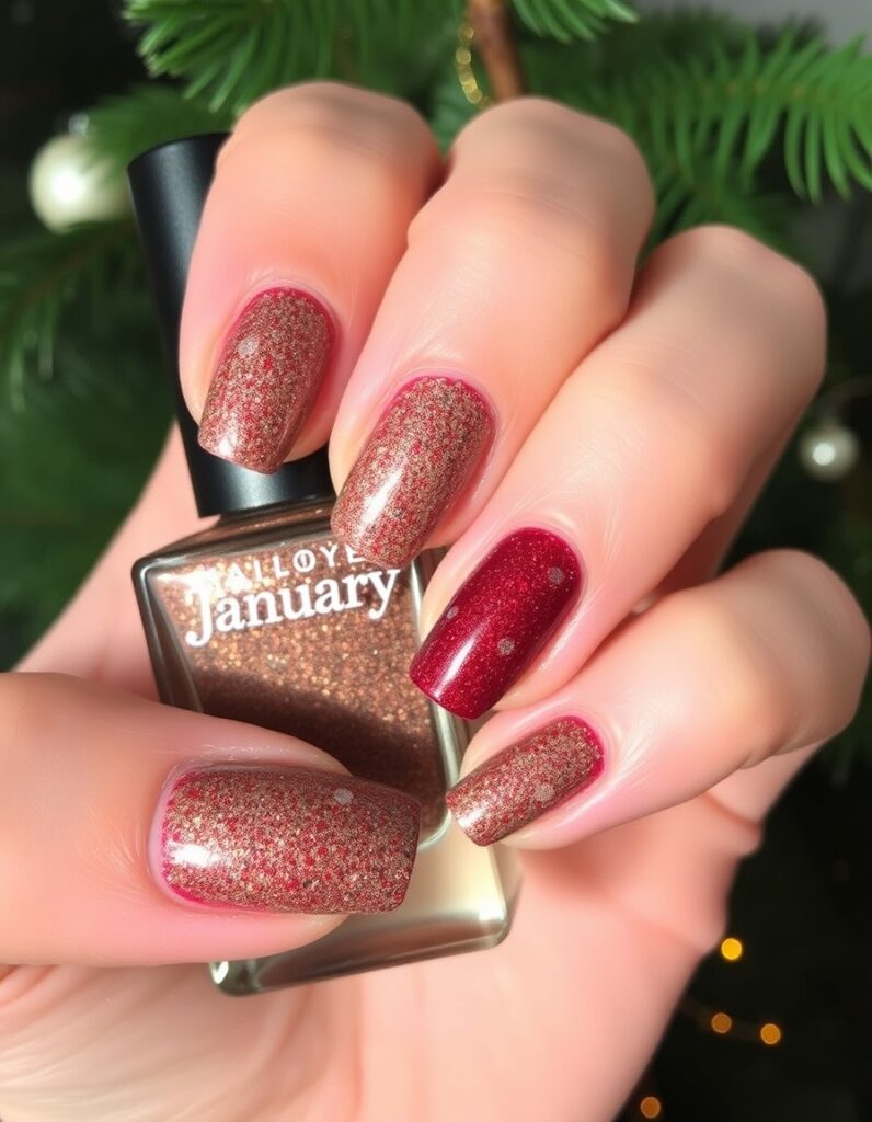 January Nail Fuzzy Accent