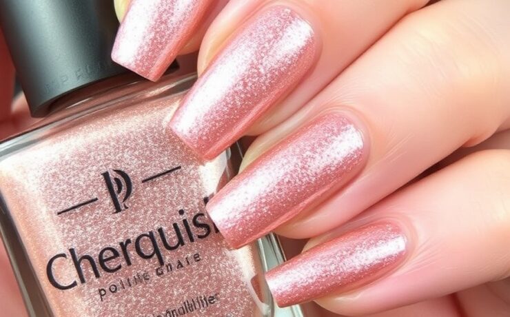 January Nail Rose Gold Dust January Nail Ideas That'll Make Your Winter Sparkle