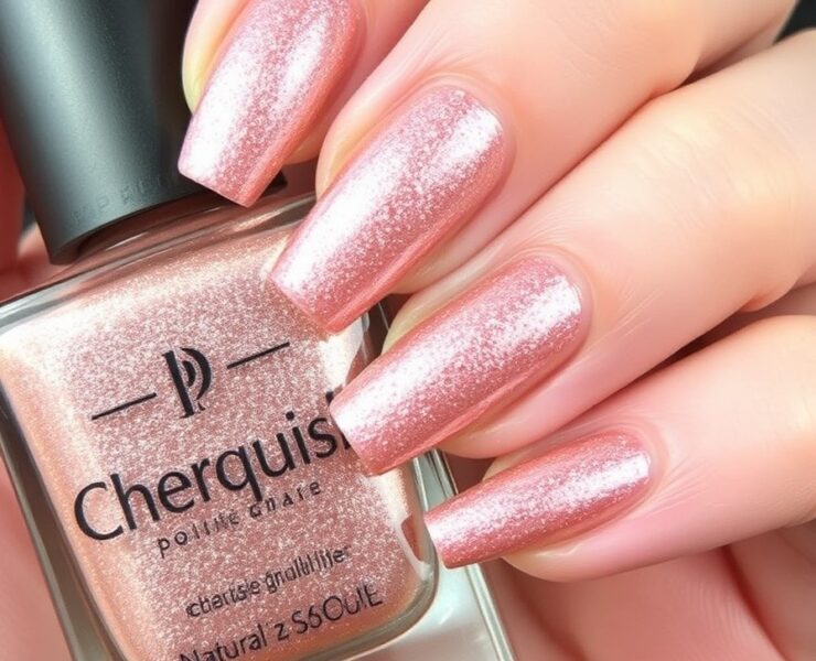 January Nail Rose Gold Dust January Nail Ideas That'll Make Your Winter Sparkle