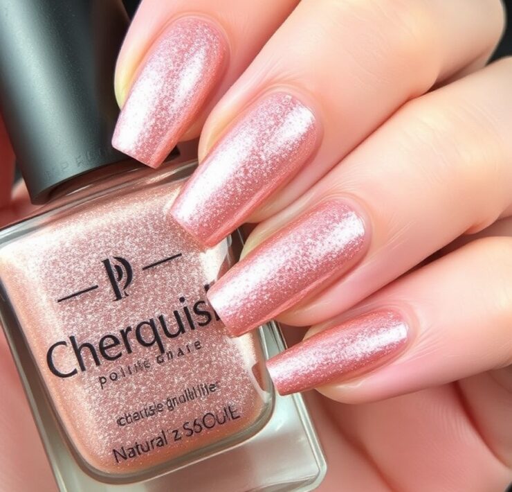 January Nail Rose Gold Dust January Nail Ideas That'll Make Your Winter Sparkle