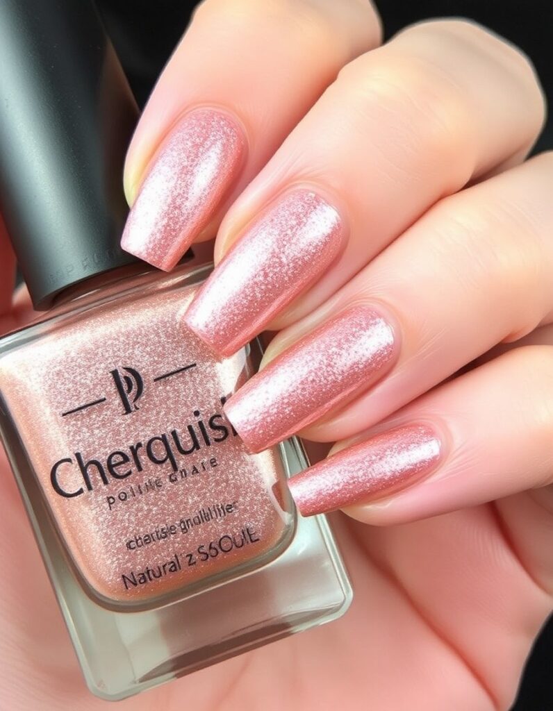 January Nail Rose Gold Dust