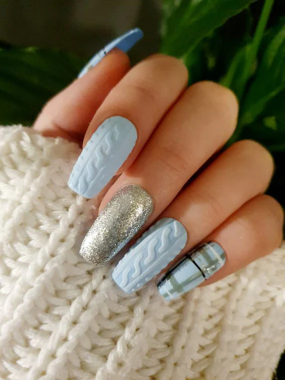 January Nail Sweater Weather