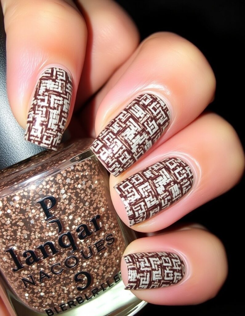 January Nail Tweed Texture January Nail Ideas That'll Make Your Winter Sparkle