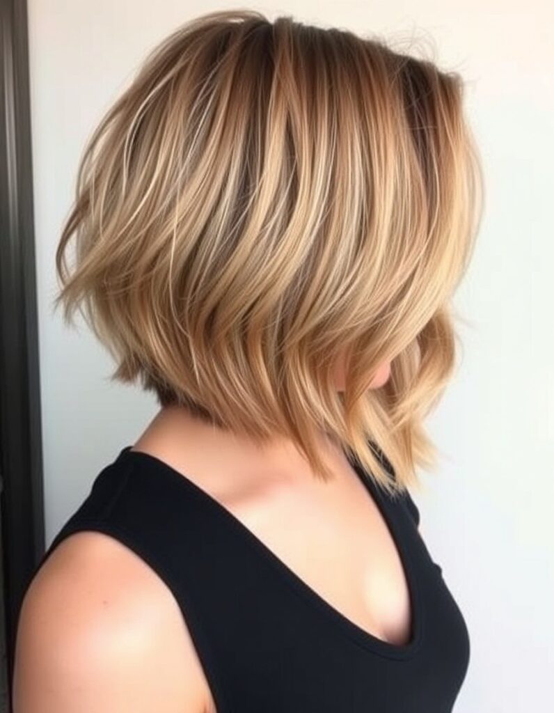 collarbone lob with invisible layers