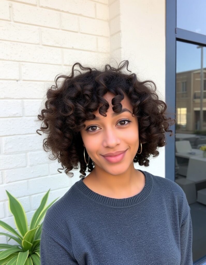 curly shag to unleash natural ringlets