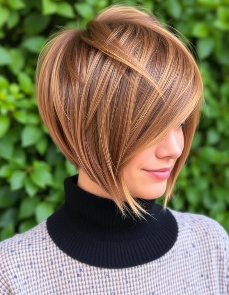 pixie with elongated, swept-back sides