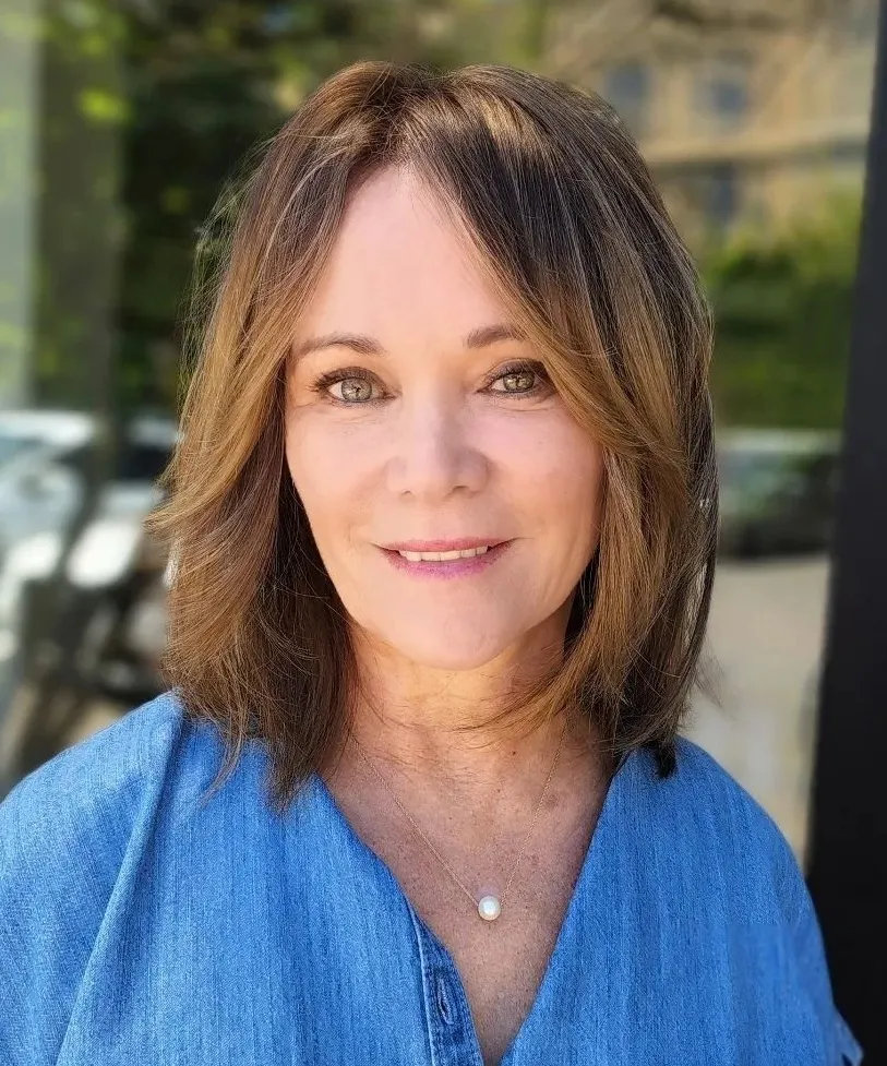 blunt chin-length bob for older woman, Bob Haircuts for Older Women with Gray Hair 