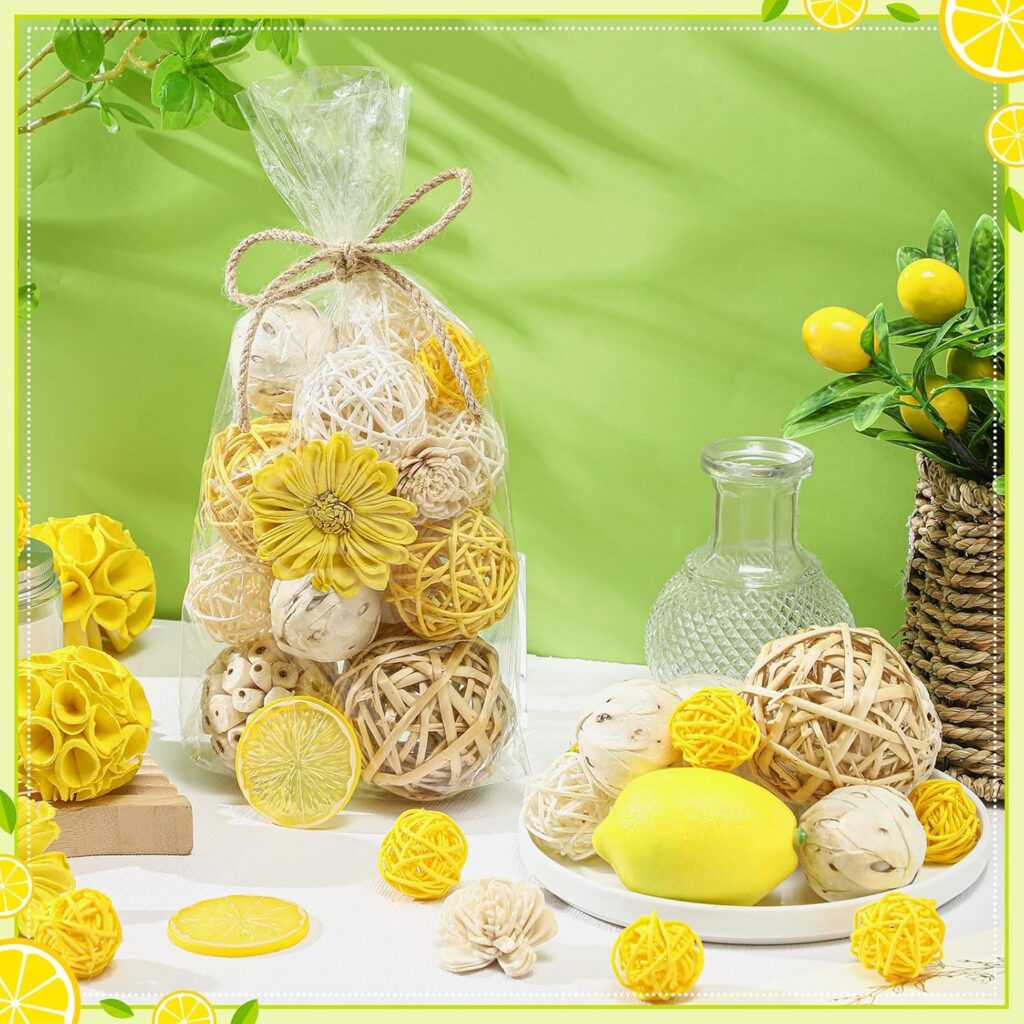 2 Pack Decorative Balls Potpourri Bowl Filler Decor Fresh Spring Decor Ideas to Brighten Your Home