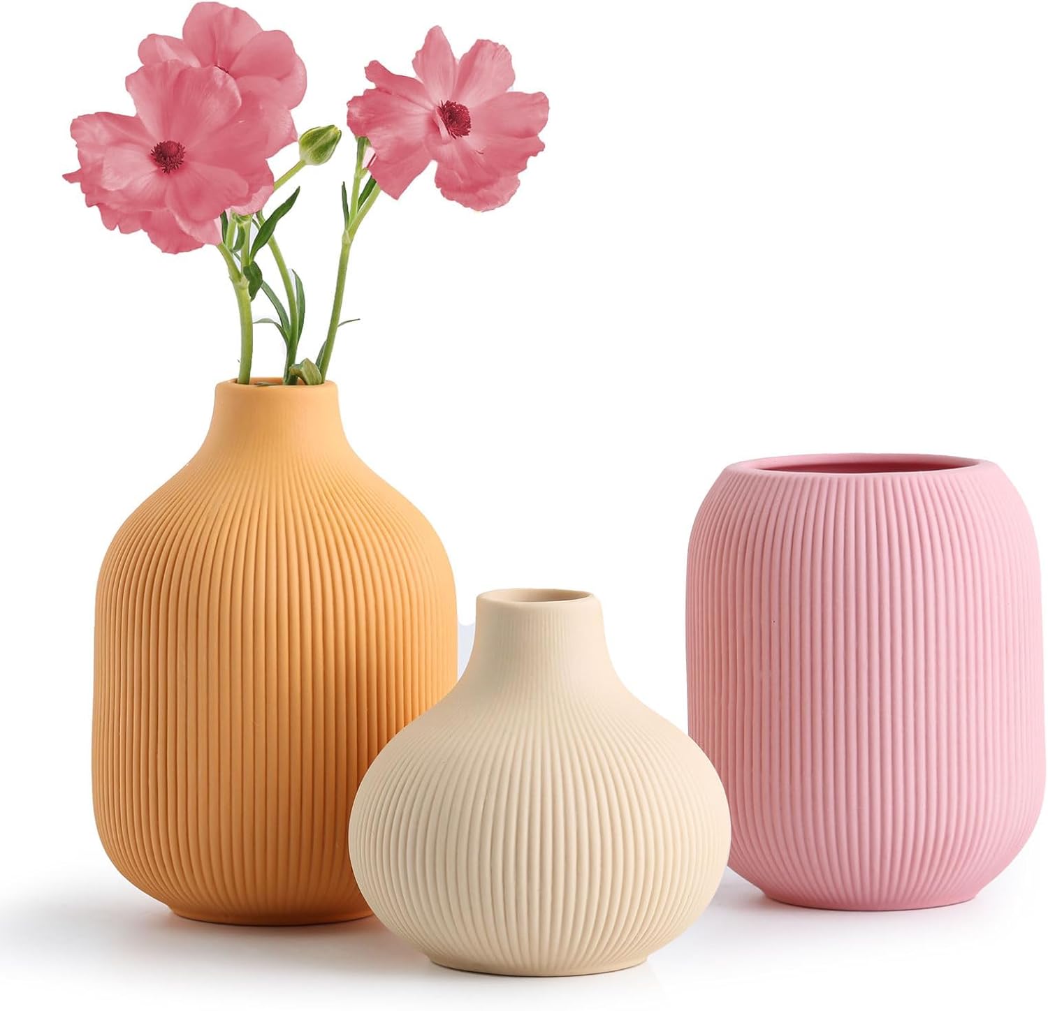 Boho Vases Set for HomeModern Minimalist Farmhouse Decoration Fresh Spring Decor Ideas to Brighten Your Home