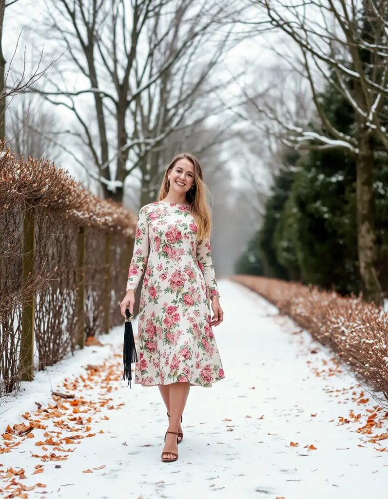 How to Wear Spring Dress in Winter