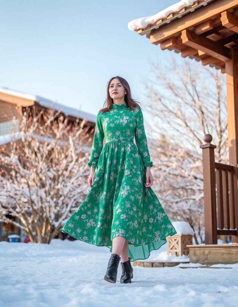 How to Wear Spring Dress in Winter