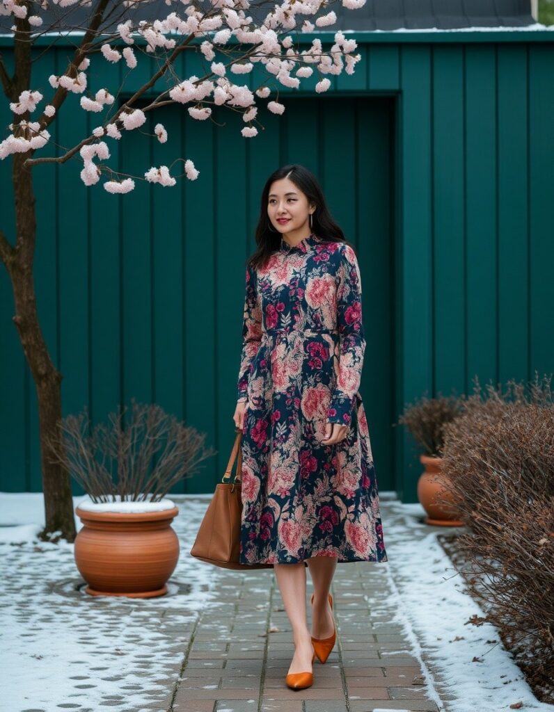 How to Wear Spring Dress in Winter