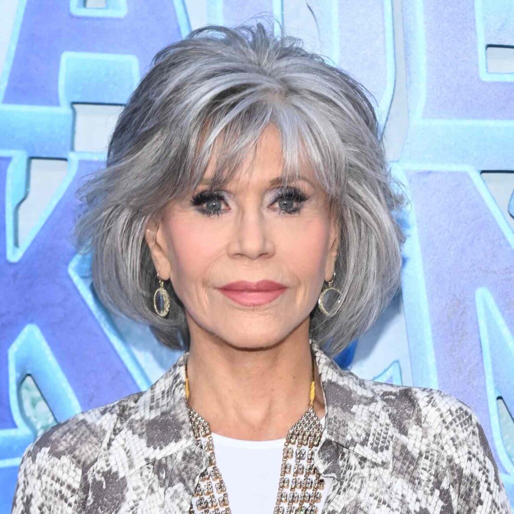 Office-Chic” Bob for older woman, Bob Haircuts for Older Women with Gray Hair