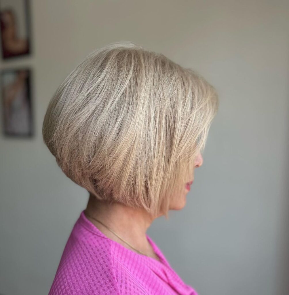 Rounded Bob for older women