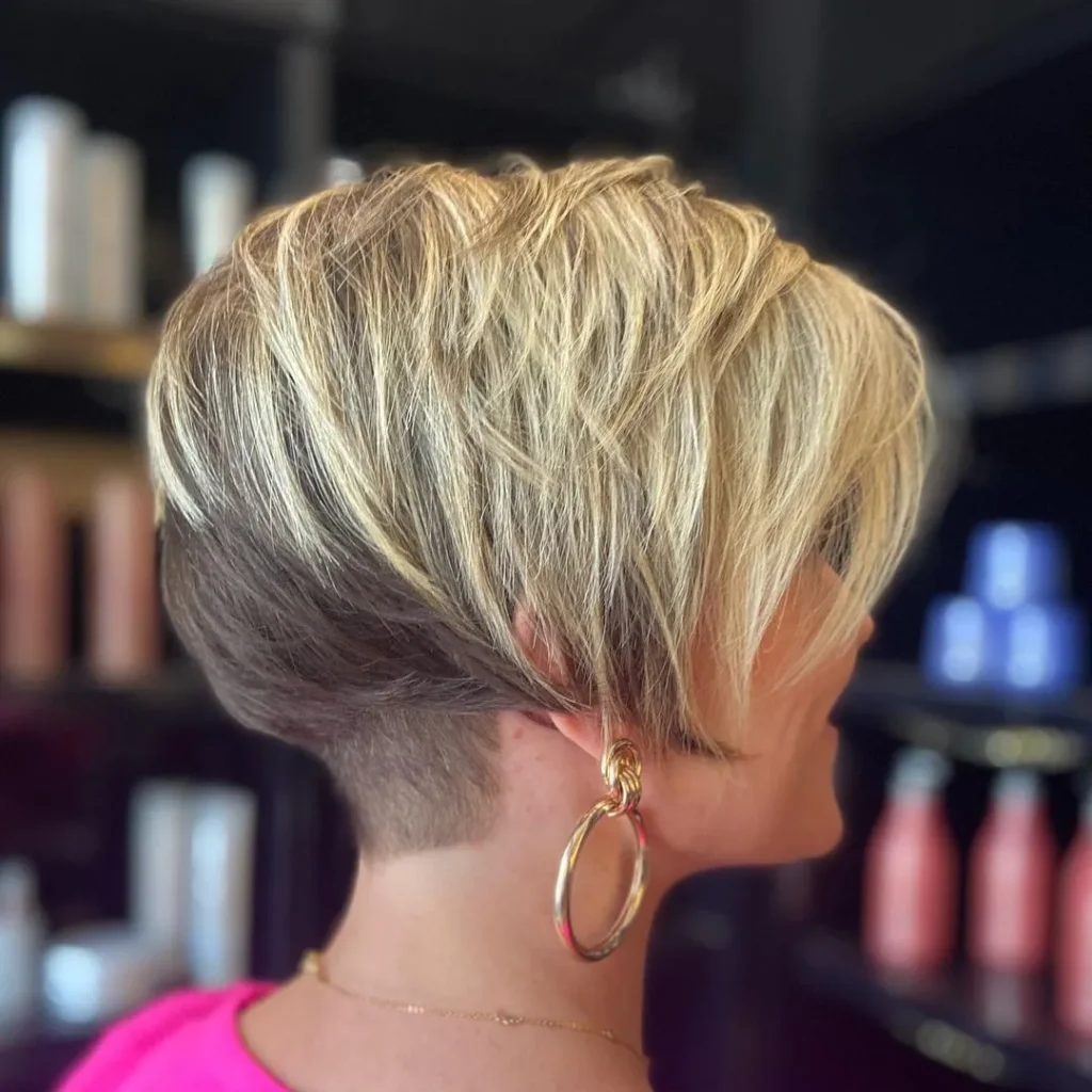Undercut Bob for older women