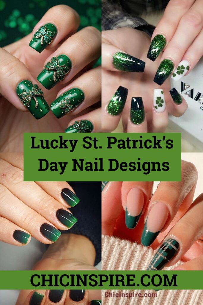 Lucky St. Patrick's Day Nail Designs 3 Lucky St. Patrick’s Day Nail Designs, St. Patrick's Day is the ideal occasion to experiment with your appearance. Lucky St. Patrick’s Day Nail Designs