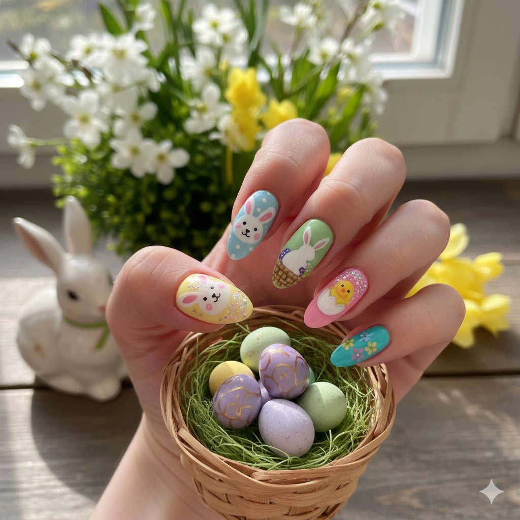 March Nail Art Ideas: Fresh Ideas for Spring Transitions 11 March Nail Art Ideas: 20 Fresh Ideas for Spring Transitions & Lucky Charm Manis, Can you feel it? The air is shifting. March Easter Nails