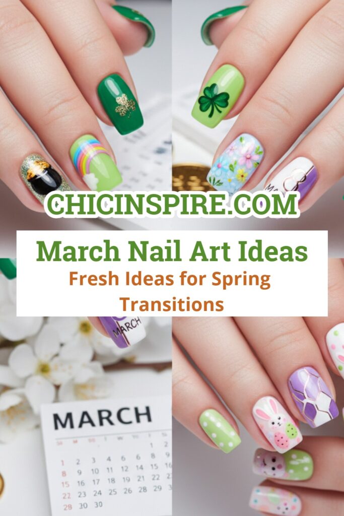 March Nail Art Ideas: Fresh Ideas for Spring Transitions 4 March Nail Art Ideas: 20 Fresh Ideas for Spring Transitions & Lucky Charm Manis, Can you feel it? The air is shifting. March Nail Art Ideas: Fresh Ideas for Spring Transitions
