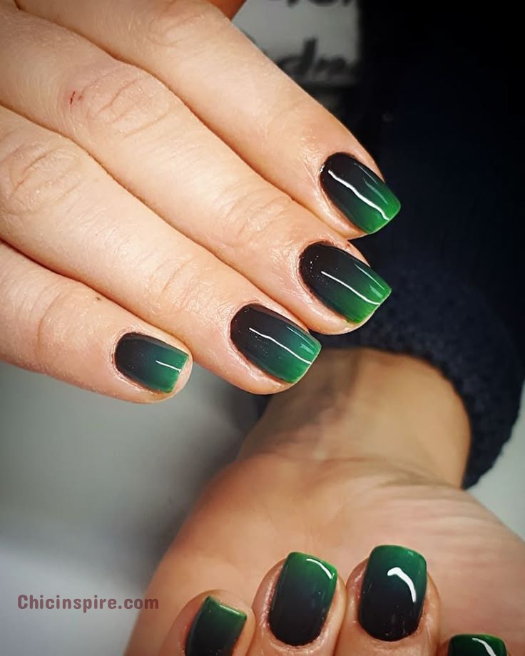 Lucky St. Patrick's Day Nail Designs 7 Lucky St. Patrick’s Day Nail Designs, St. Patrick's Day is the ideal occasion to experiment with your appearance. Ombre Green Gradient nails