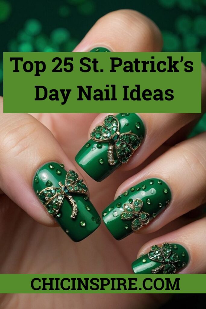 Lucky St. Patrick's Day Nail Designs 4 Lucky St. Patrick’s Day Nail Designs, St. Patrick's Day is the ideal occasion to experiment with your appearance. Top 25 St. Patrick’s Day Nail Ideas
